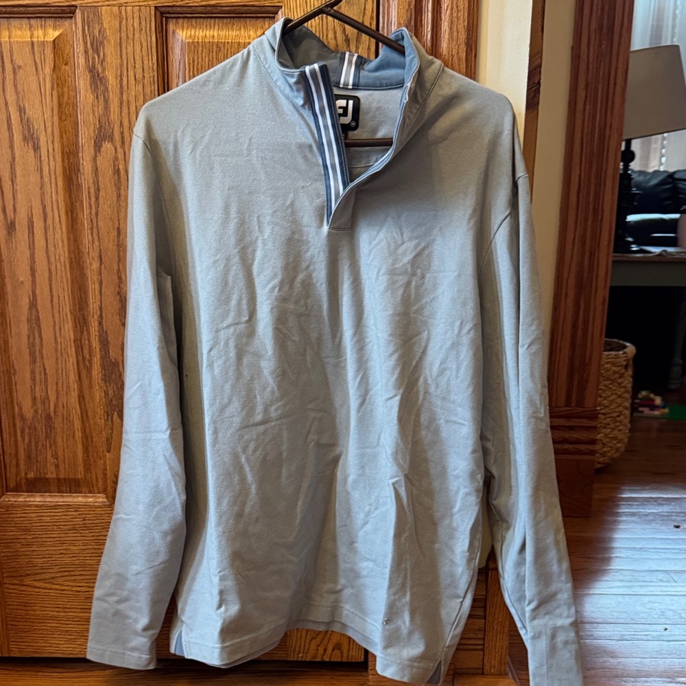 FootJoy Light Blue Quarter-Zip Pullover
